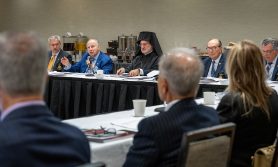 Several reports were heard during the Ecumenical Patriarch Bartholomew Foundation Board of Trustees meeting. (Photos by J. Mindala)